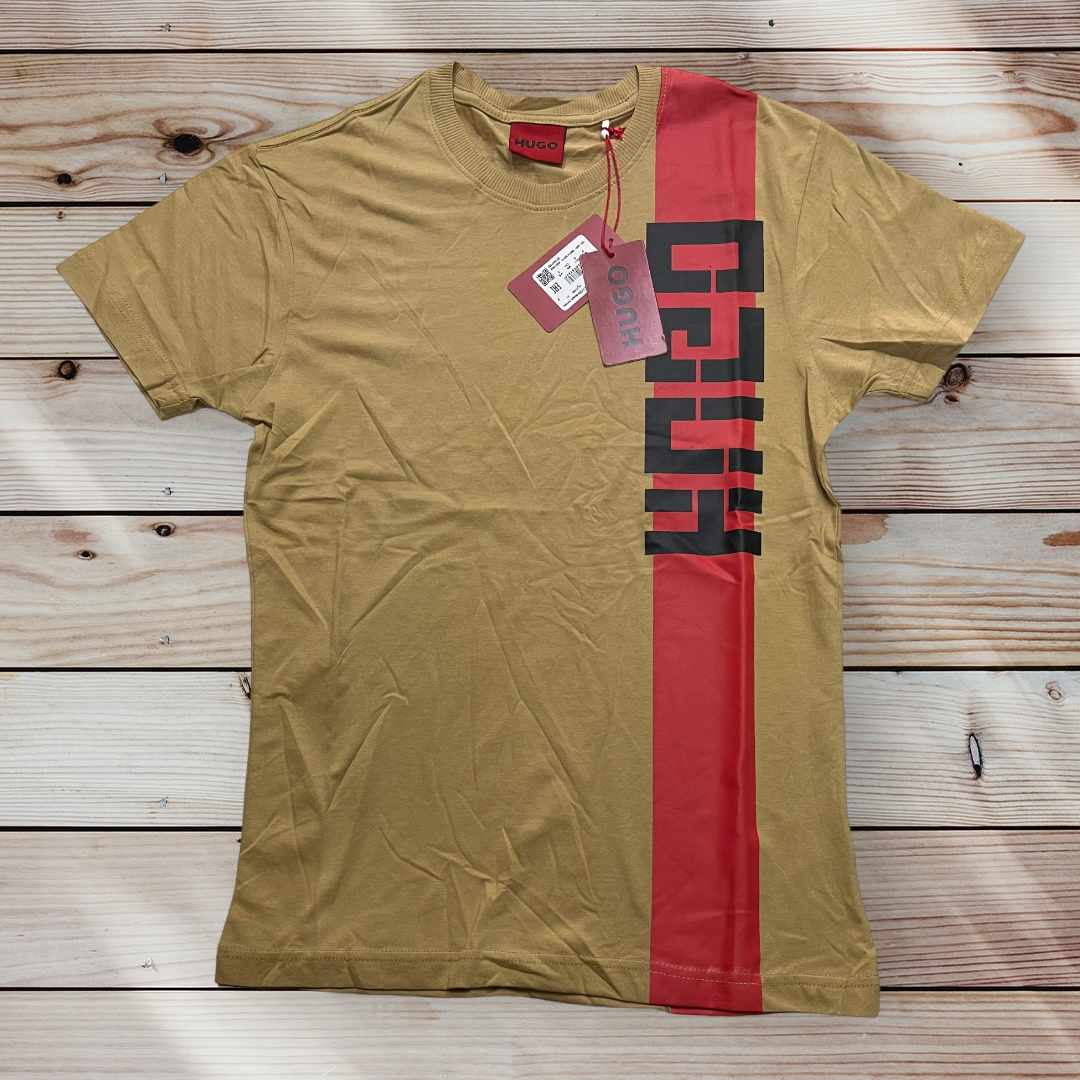 Playera HUGO BOSS 💎 ETIQUETA 🏷️ ROJA 🔴 CABALLERO 👕002