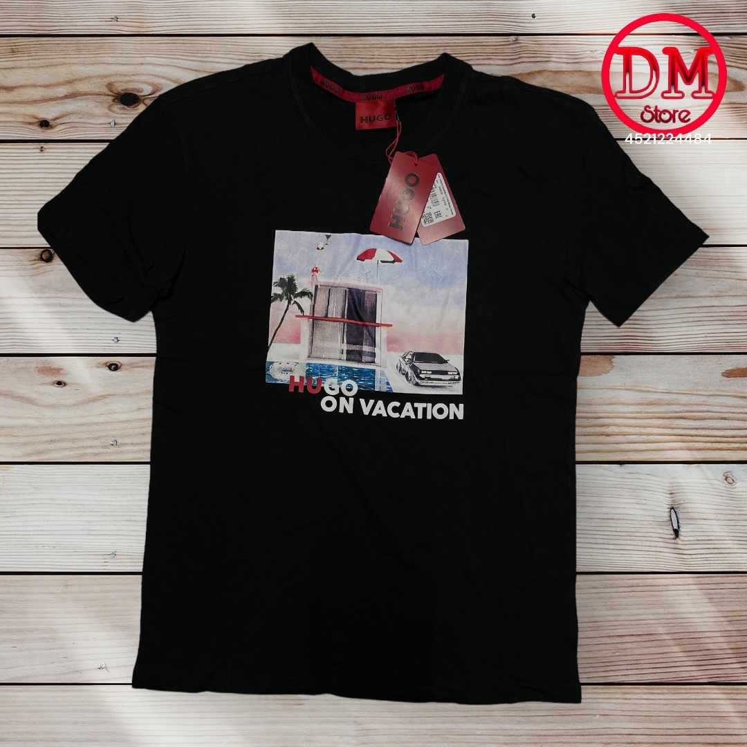 Playera HUGO BOSS 💎 ETIQUETA 🏷️ ROJA 🔴 CABALLERO 👕016