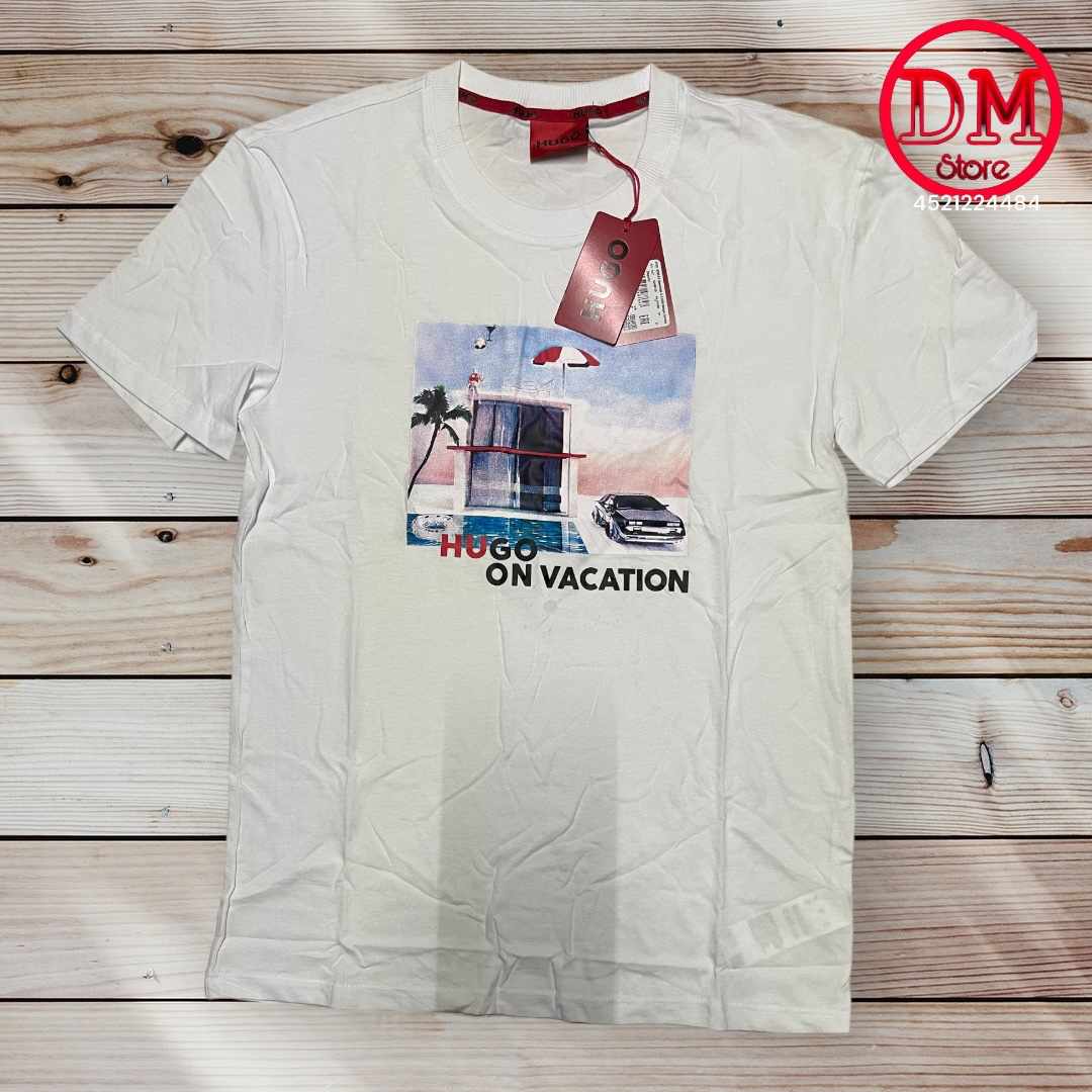 Playera HUGO BOSS 💎 ETIQUETA 🏷️ ROJA 🔴 CABALLERO 👕017