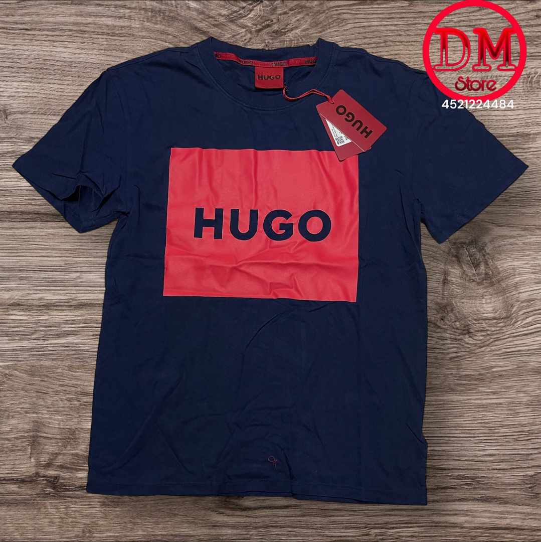 Playera HUGO BOSS 💎 ETIQUETA 🏷️ ROJA 🔴 CABALLERO 👕032