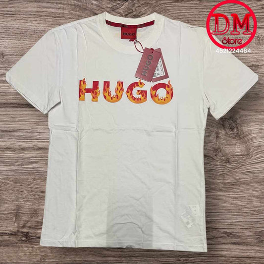 Playera HUGO BOSS 💎 ETIQUETA 🏷️ ROJA 🔴 CABALLERO 👕038