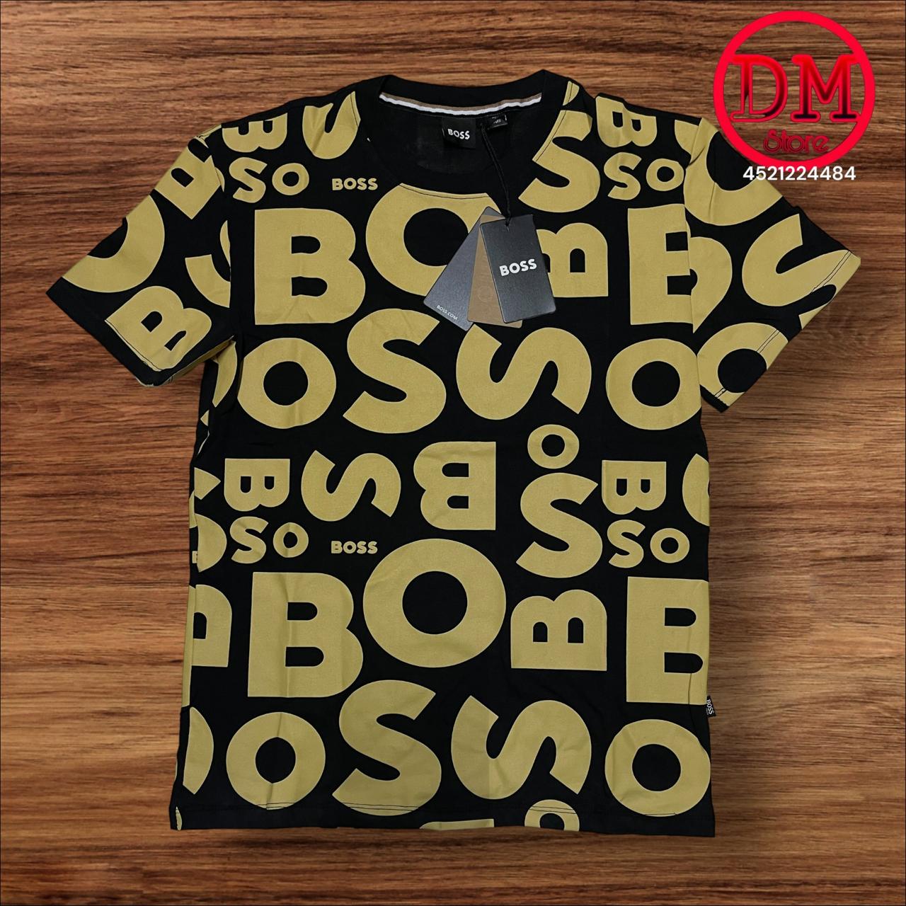 Playera BOSS 💎 ETIQUETA 🏷️ CAFÉ 🟤 CABALLERO 👕015