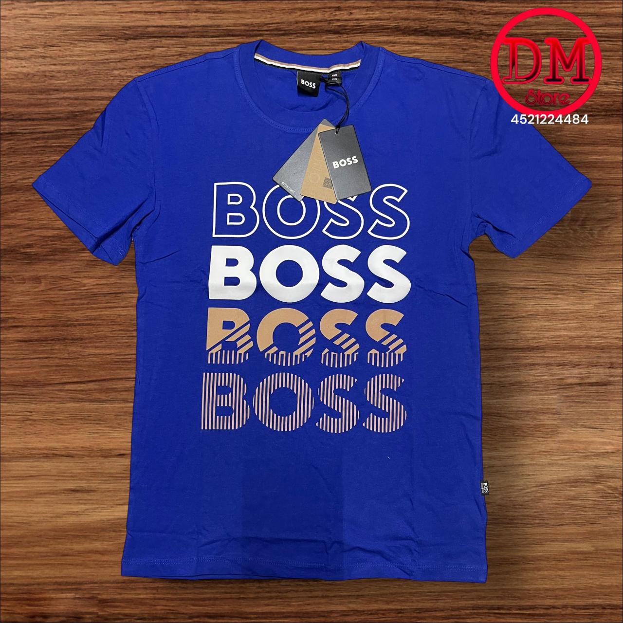 Playera BOSS 💎 ETIQUETA 🏷️ CAFÉ 🟤 CABALLERO 👕020