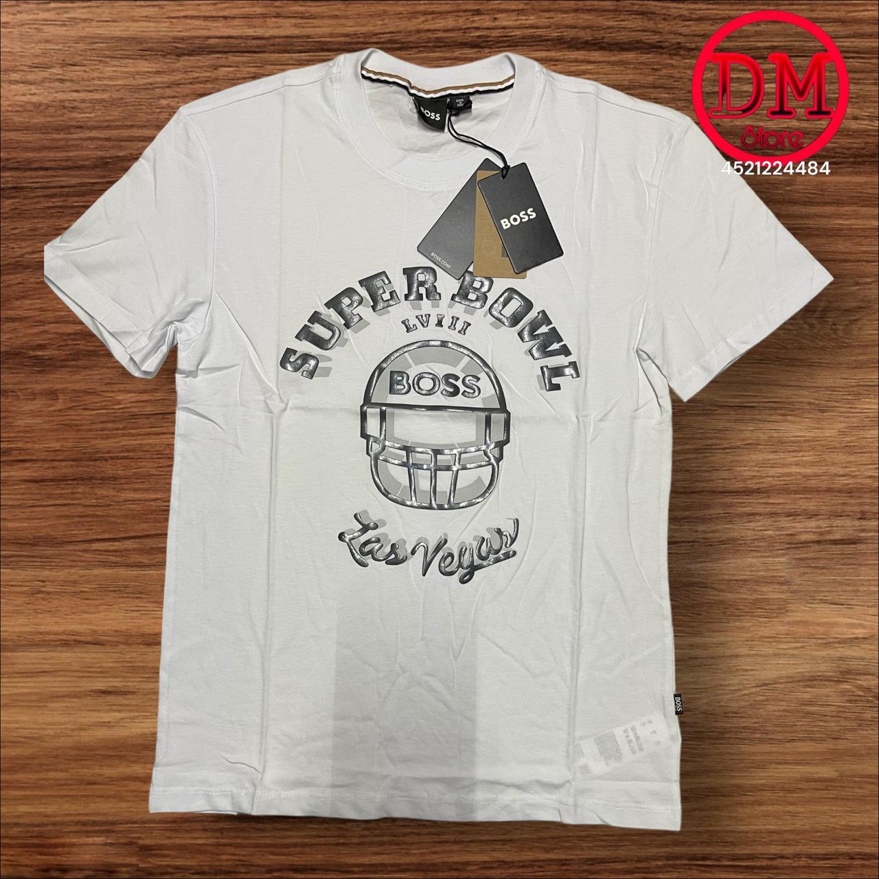 Playera BOSS 💎 ETIQUETA 🏷️ CAFÉ 🟤 CABALLERO 👕033